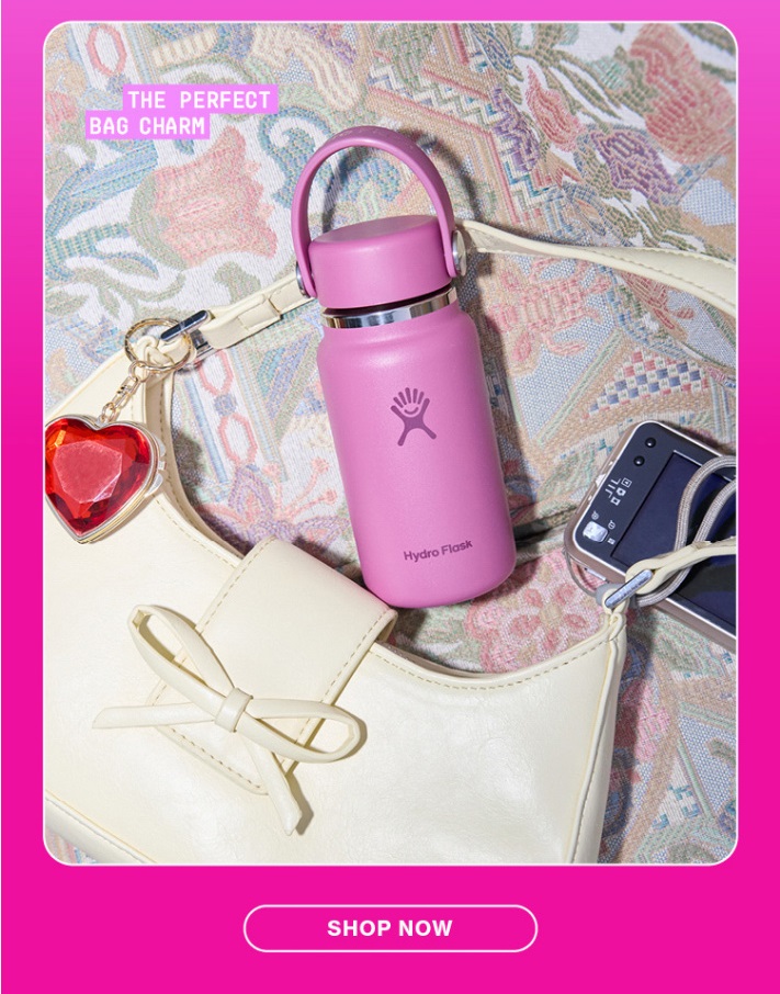 Screenshot of an Urban Outfitters email example for 'Micro Hydro' featured in NiceSender's blog, showing a woman with water bottles and a 'Shop Now' button