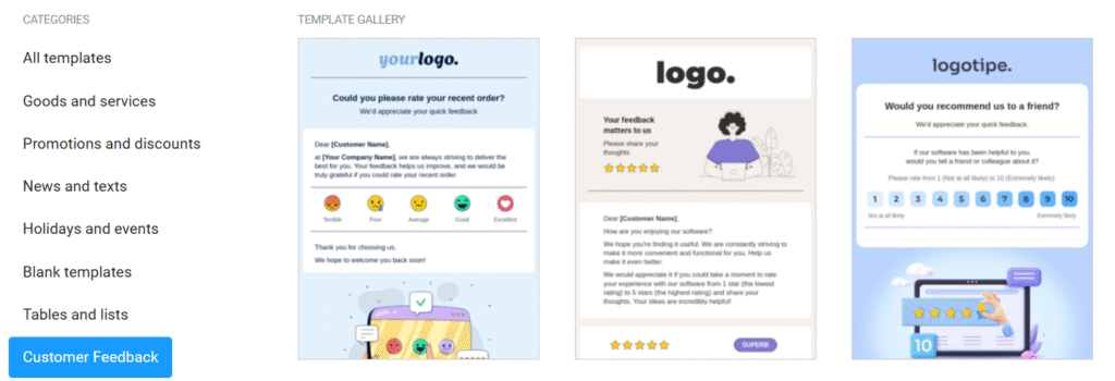 Email Surveys with Pre-Designed NiceSender Templates, Email Marketing Blog