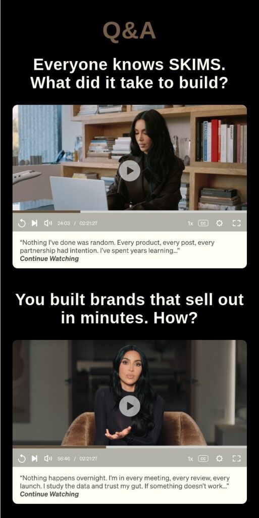 A fragment of an email newsletter for online schools, a part of the email 'How founders build today's most influential brands' from MasterClass.
