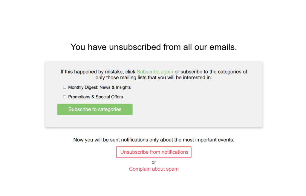 How Unsubscribing Works in NiceSender
