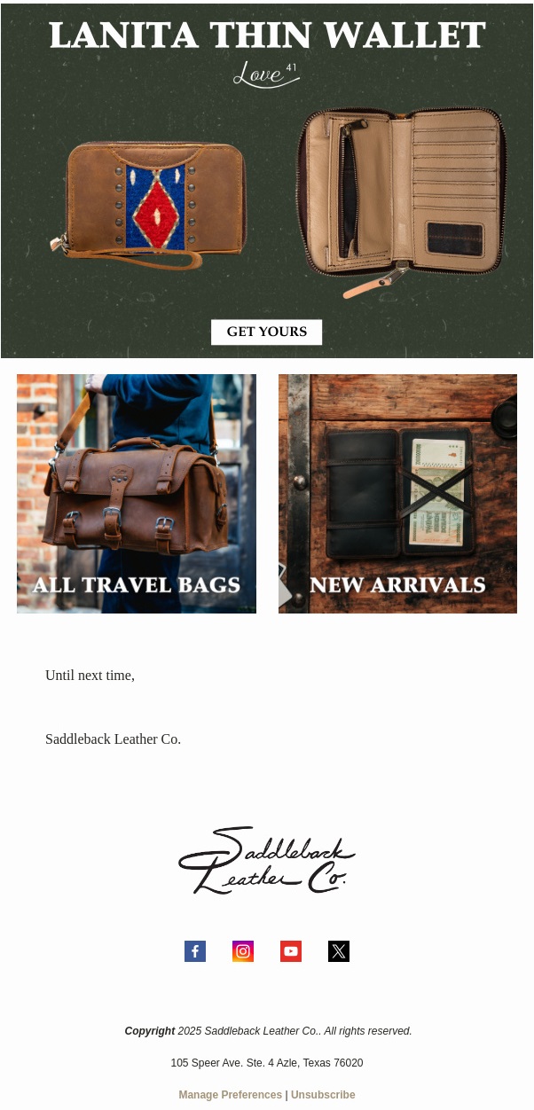 Example of a February Email Campaign