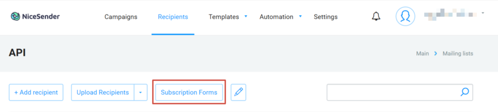 How to Create a Subscription Form for Your Website in NiceSender